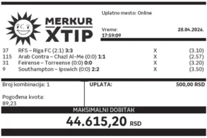 Dobitni tiket, Dobitni tiketi, Super tiket, Najbolje kvote, MerkurXtip