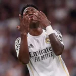 Igrač Real Madrida Vinisijus Žunior u meču sa Bajernom