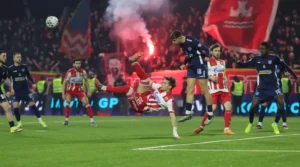 Detalj s meča Železničar - Crvena zvezda, u Pančevu