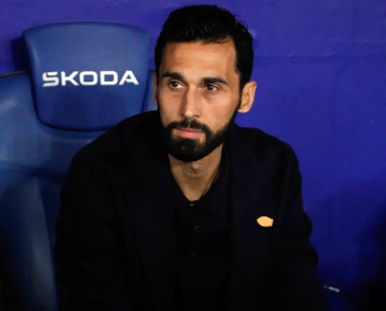 Trener Real Madrida Alvaro Arbeloa na meču sa Espanjolom, u Barseloni