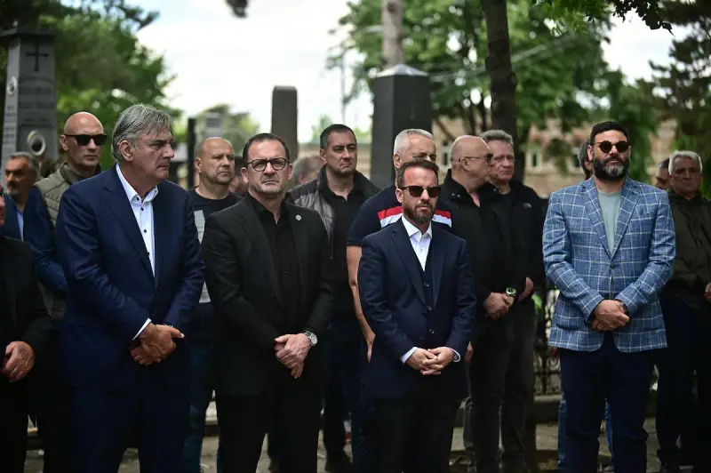 Predrag Mijatović na sahrani Vladimira Cvetkovića