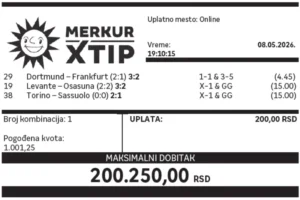 Dobitni tiket, Dobitni tiketi, Super tiket, Najbolje kvote, MerkurXtip