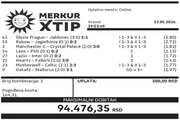 Dobitni tiket, Dobitni tiketi, Super tiket, Najbolje kvote, MerkurXtip