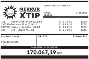 Dobitni tiket, Dobitni tiket, Super tiket, Najbolje kvote, MerkurXtip