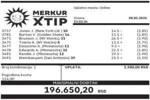 Dobitni tiket, Dobitni tiketi, Super tiket, Najbolje kvote, MerkurXtip