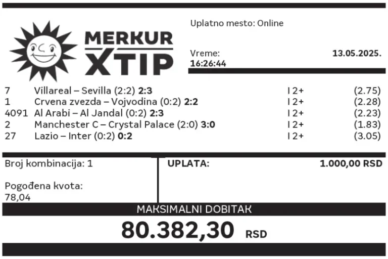 Dobitni tiket, Dobitni tiketi, Super tiket, Najbolje kvote, MerkurXtip