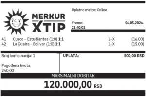 Dobitni tiket, Dobitni tiketi, Super tiket, Najbolje kvote, MerkurXtip