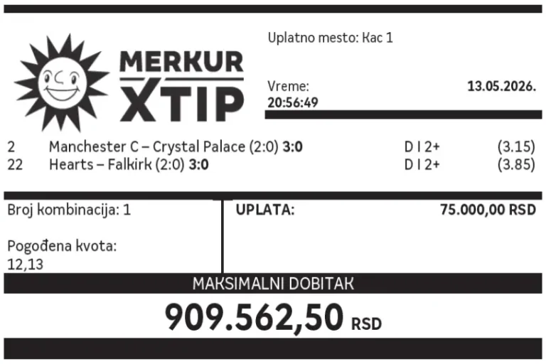 Dobitni tiket, Dobitni tiketi, Super tiket, Najbolje kvote, MerkurXtip