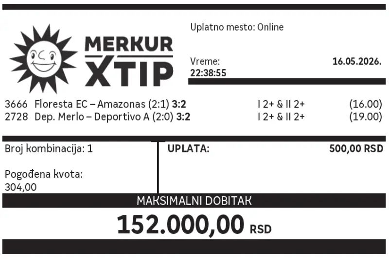 Dobitni tiket, Dobitni tiketi, Super tiket, Najbolje kvote, MerkurXtip
