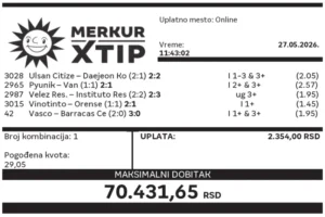 Dobitni tiket, Dobitni tiketi, Super tiket, Najbolje kvote, MerkurXtip