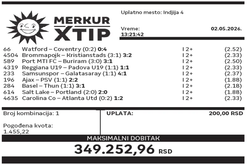 Dobitni tiket, Dobitni tiketi, Super tiket, Najbolje kvote, MerkurXtip