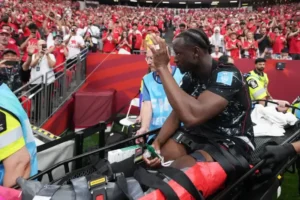 Reprezentativcu Kanade Ismailu Koneu slomljena je noga u meču sa Katarom Foto: Profimedia