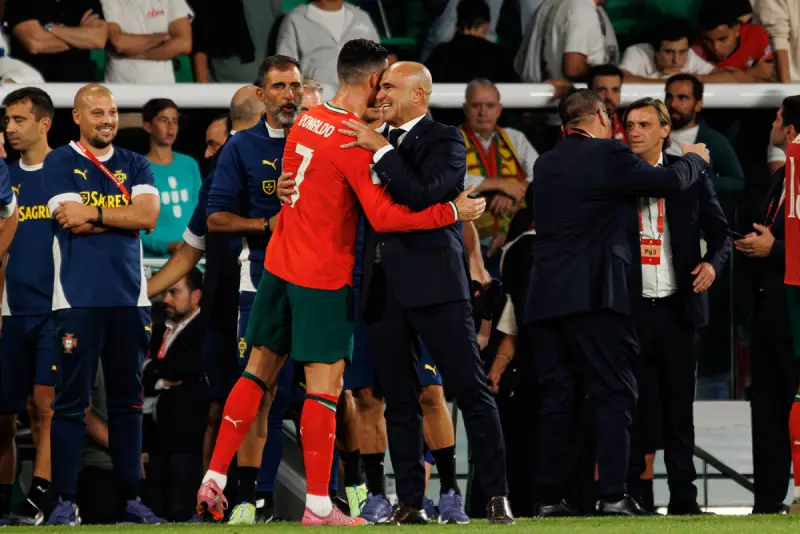 Kristijano Ronaldo i Roberto Martinez imaju odličnu saradnju u reprezentaciji Portugalije Foto: Profimedia