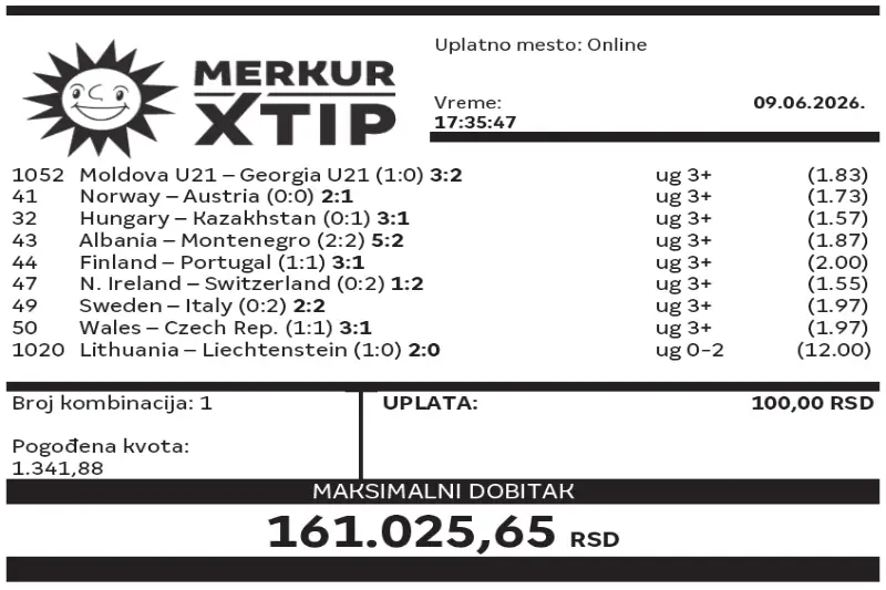 Dobitni tiket, Dobitni tiketi, Super tiket, Najbolje kvote, MerkurXtip