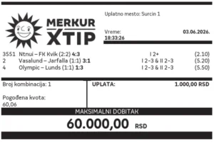 Dobitni tiket, Dobitni tiketi, Super tiket, Najbolje kvote, MerkurXtip