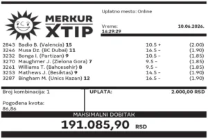 Dobitni tiket, Dobitni tiketi, Super tiket, Najbolje kvote, MerkurXtip