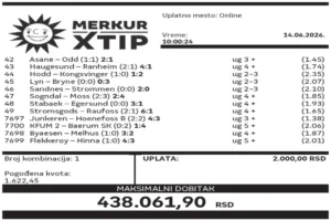 Dobitni tiket, Dobitni tiketi, Super tiket, Najbolje kvote, MerkurXtip