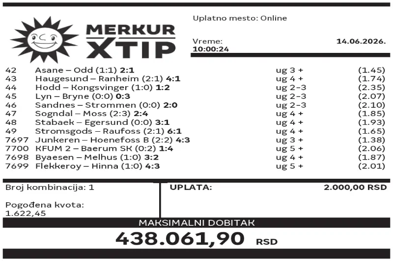 Dobitni tiket, Dobitni tiketi, Super tiket, Najbolje kvote, MerkurXtip