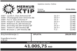 Dobitni tiket, Dobitni tiketi, Super tiket, Najbolje kvote, MerkurXtip
