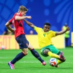 Teboho Mokoena je doneo remi Južnoj Africi u meču sa Češkom Foto: Profimedia