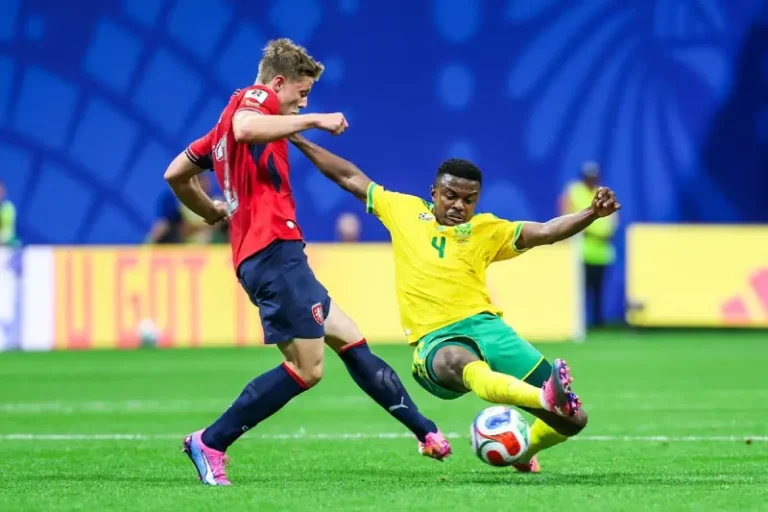 Teboho Mokoena je doneo remi Južnoj Africi u meču sa Češkom Foto: Profimedia