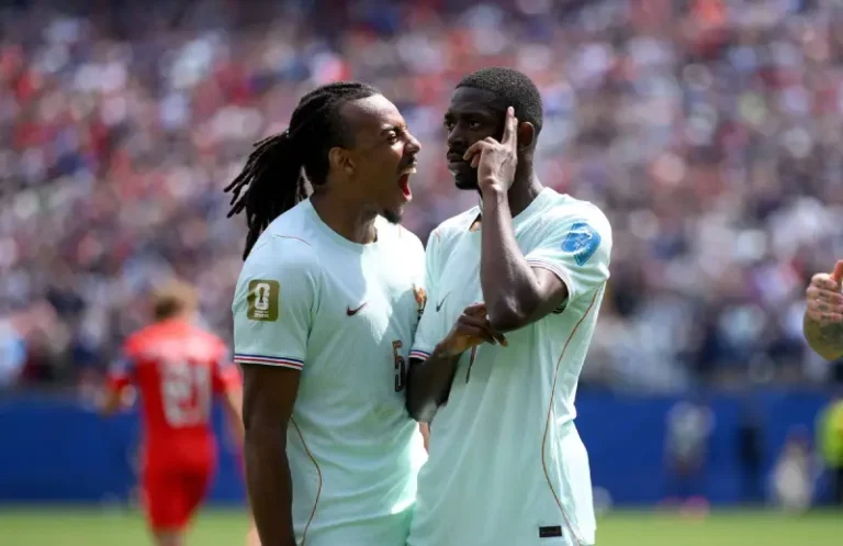 Usman Dembele je protiv Norveške poszigao het-trik posle 32 minuta, to je drugi najbrži het-trik u istoriji Mundijala Foto: Profimedia